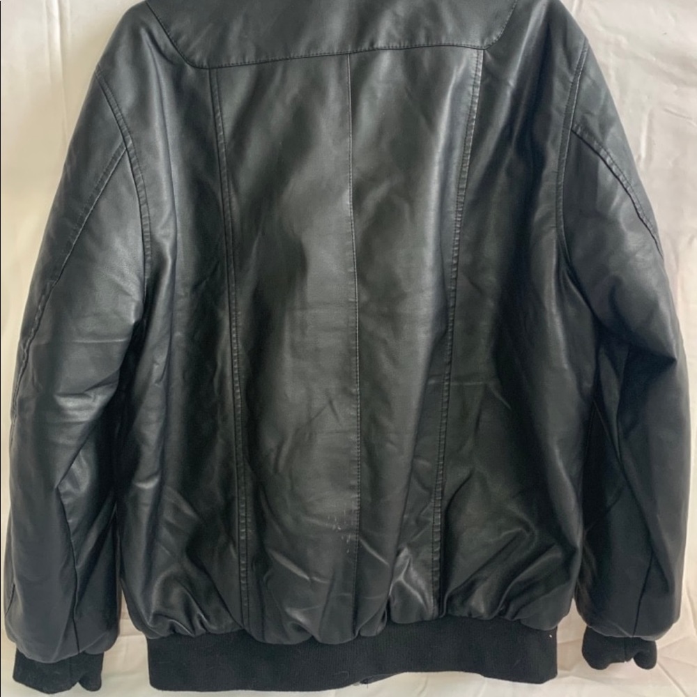 Leather Bomber Jacket